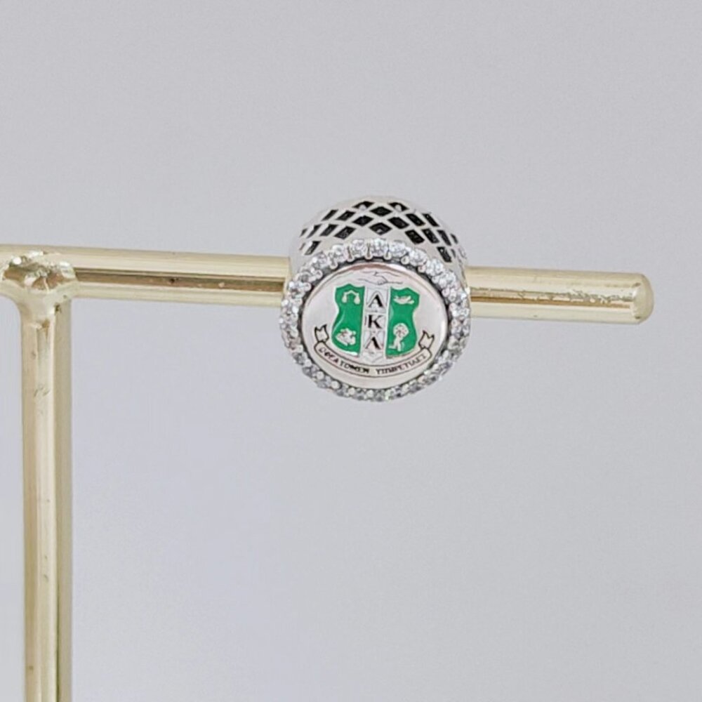 Pandora AKA Charm Alpha Kappa Alpha Sorority Bead Charm - Picture 3 of 4